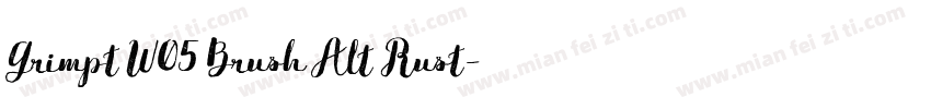 Grimpt W05 Brush Alt Rust字体转换